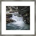 Johnson Canyon Waterfall Framed Print