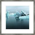 Jokulsarlon Glacier Lagoon Panorama Framed Print