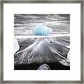 Jokulsarlon Ice Beach - Iceland - Travel Photography Framed Print