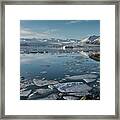 Jokulsarlon Ice Lagoon - Iceland Framed Print