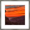 Joshua Tree Keys View Sunset Framed Print