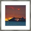 Journey At Sunset Framed Print