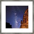 Jug Handle Arch And The Milky Way Framed Print