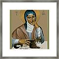 Julian Of Norwich - Rljon Framed Print