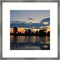 July Sunset Framed Print