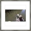 Jumped Right In The Net #kayaking Framed Print