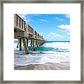 Juno Beach Pier Florida Seascape B1 Framed Print