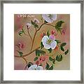 Just For You- Greeting Card -three Blooms Framed Print