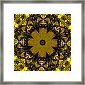 Kaleidoscope In Gold One Framed Print