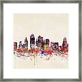 Kansas City Missouri Skyline Framed Print