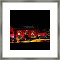 Kansas City's Union Station In Chiefs Red Framed Print