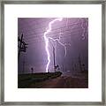 Kansas Lightning Framed Print