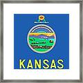Kansas State Flag Framed Print