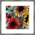 Kathleen's Sunflowers Framed Print