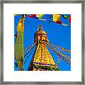 Kathmandu Stupa Framed Print