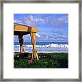 Kauai Cabana By The Sea Framed Print