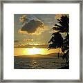 Kauai, Hawaii - Sunset 15 Framed Print