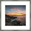 Kauai Seascape Sunrise Framed Print