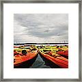 Kayaks Framed Print