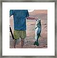 Keeper My First Snook Framed Print