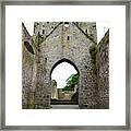 Kells Priory Arched Entry Beneath Tower County Kilkenny Ireland Framed Print