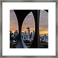 Kerry Park And Space Needle Framed Print