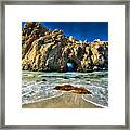 Keyhole Rock At Pheiffer Beach #13 - Big Sur, Ca Framed Print