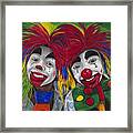 Kid Clowns Framed Print