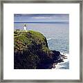 Kilauea Lighthouse On Kauai Hawaii Framed Print