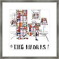 King Madras Framed Print