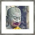 Kissing Buddha Angkor Wat Framed Print