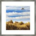 Kite Over The Hill Framed Print