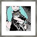 Kitty Loves Me Framed Print