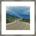 Klondike Highway Rainbow Framed Print