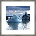 Knik Glacier Icebergs Framed Print