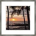 Kona Sunset Framed Print