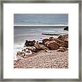 Kullaberg Stormy Beach Framed Print