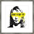 Kurt Cobain Art Framed Print