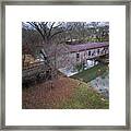 Kymulga Covered Bridge Aerial 1 Framed Print