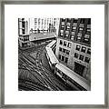 L Train In Chicago Framed Print