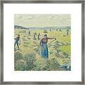 The Harvesting Of Hay Eragny Framed Print
