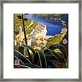 La Riviera Italienne - Beautiful Italian Landscape By A Lake And Mountains - Vintage Travel Poster Framed Print