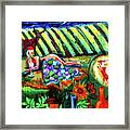 Lady And The Grapes Framed Print