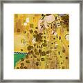 Lady In Gold Framed Print