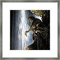 Lady In The Fountain Framed Print