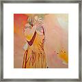 Lady In Yellow Framed Print