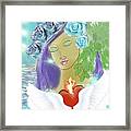 Lady Of Earth And Spirit Blessings Framed Print