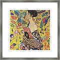 Lady With Fan Framed Print