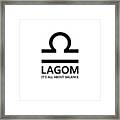 Lagom - Balance Framed Print
