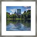 Lagoon In Boston Public Garden Framed Print